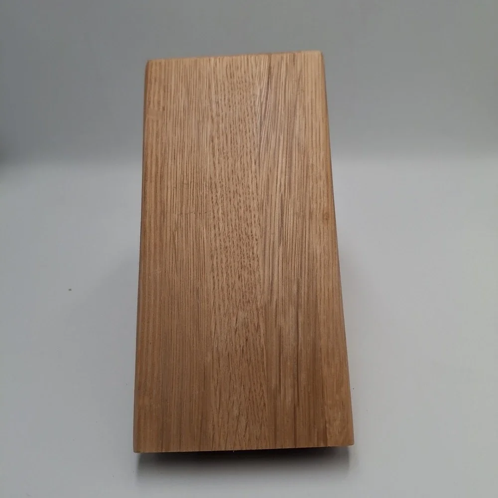 CUTCO 13-Slot Wood Knife Block Oak Holder Storage 12 Knives + Sharpener USA Made